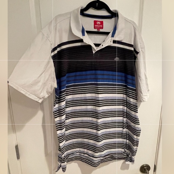 Ecko Unltd Men’s Polo Striped Short Sleeved Polo 3X - Picture 1 of 11